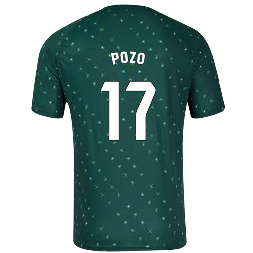 Danxen Mænd Álex Pozo #17 Mørkegrøn Udebane Spillertrøjer 2024/25 Trøje T-Shirt