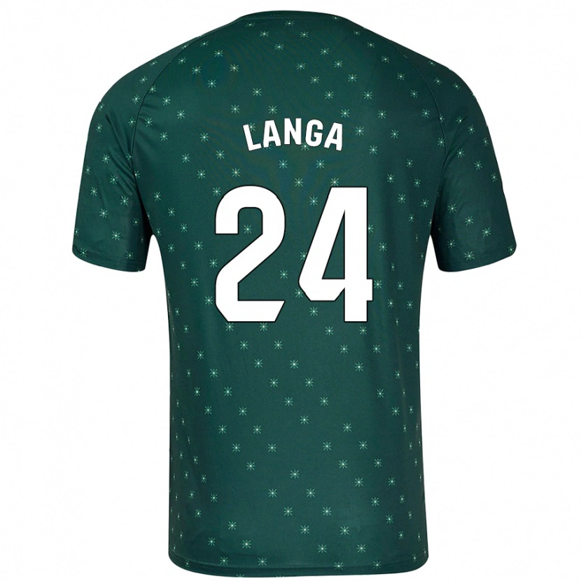 Danxen Mænd Bruno Langa #24 Mørkegrøn Udebane Spillertrøjer 2024/25 Trøje T-Shirt