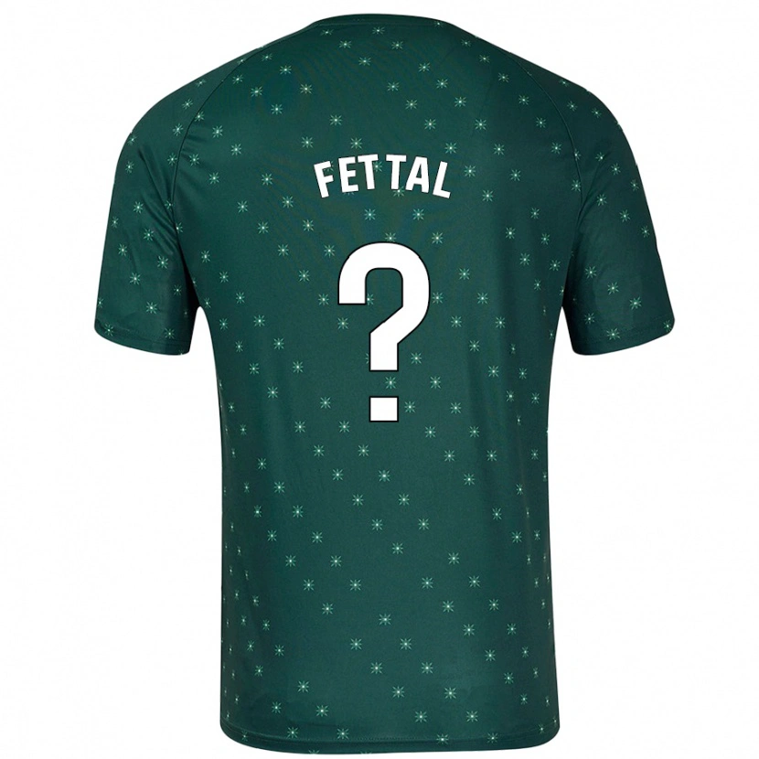 Danxen Mænd Rachad Fettal #0 Mørkegrøn Udebane Spillertrøjer 2024/25 Trøje T-Shirt