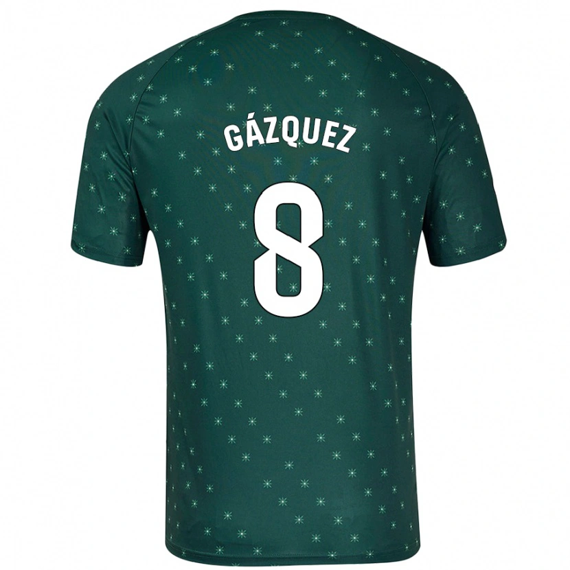 Danxen Mænd Joan Gázquez #8 Mørkegrøn Udebane Spillertrøjer 2024/25 Trøje T-Shirt