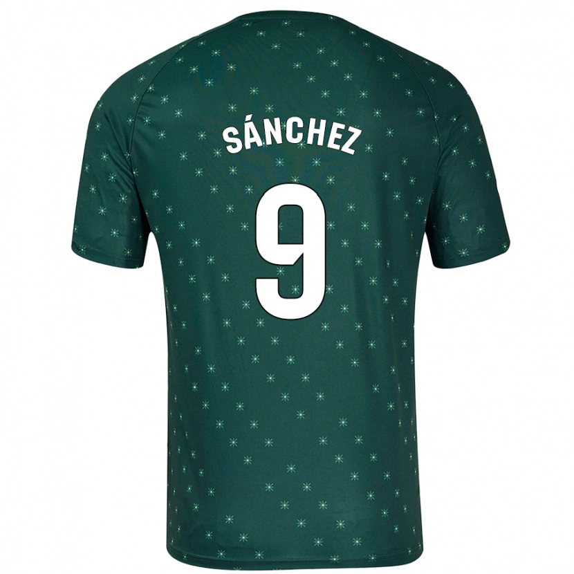 Danxen Mænd Loren Sánchez #9 Mørkegrøn Udebane Spillertrøjer 2024/25 Trøje T-Shirt