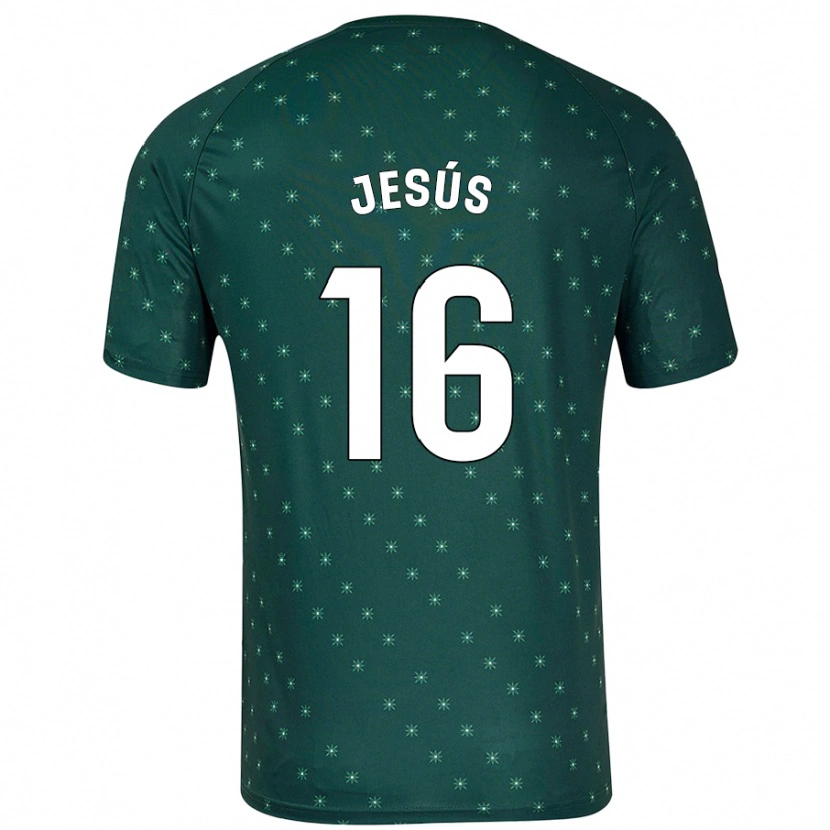 Danxen Mænd Antonio Jesús #16 Mørkegrøn Udebane Spillertrøjer 2024/25 Trøje T-Shirt