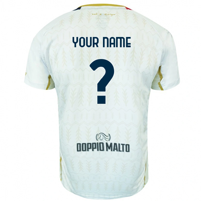 Danxen Mænd Dit Navn #0 Hvid Udebane Spillertrøjer 2024/25 Trøje T-Shirt