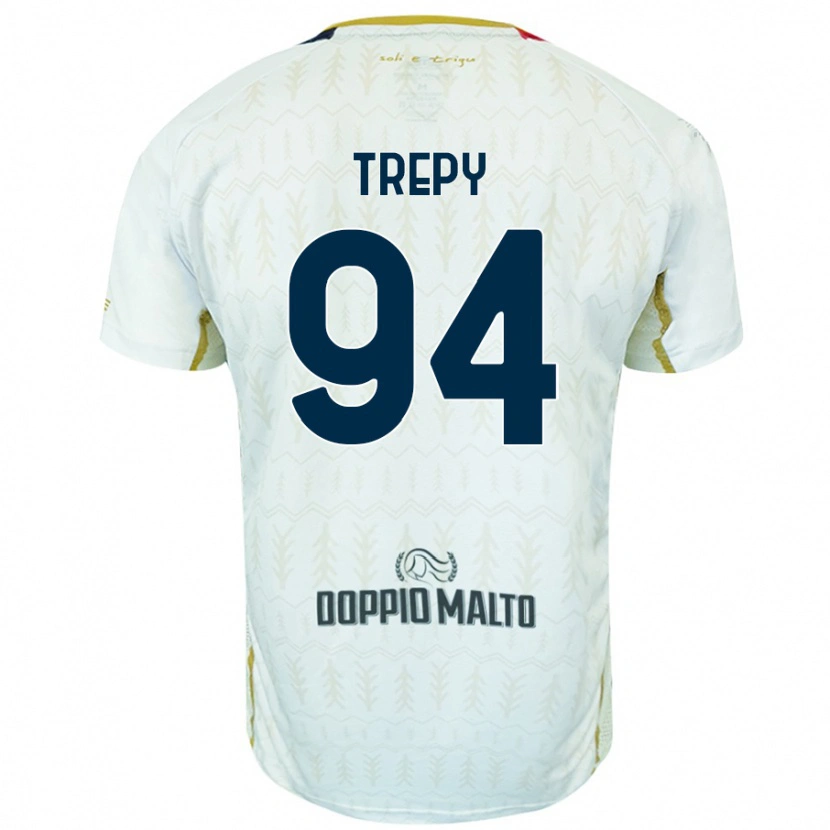 Danxen Mænd Yael Trepy #94 Hvid Udebane Spillertrøjer 2024/25 Trøje T-Shirt
