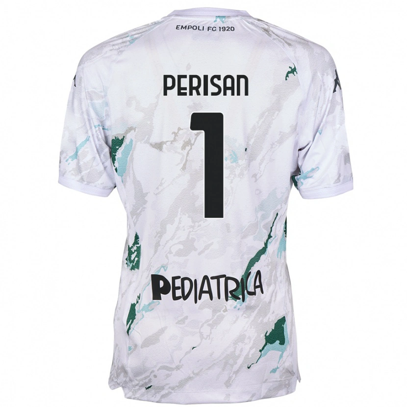 Danxen Mænd Samuele Perisan #1 Grå Udebane Spillertrøjer 2024/25 Trøje T-Shirt