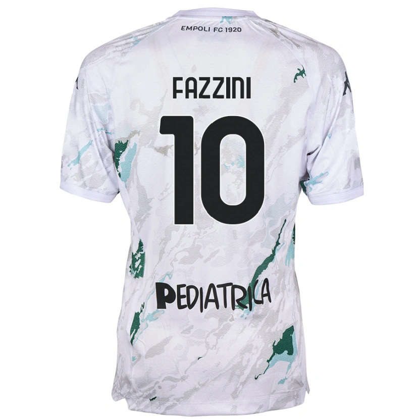 Danxen Mænd Jacopo Fazzini #10 Grå Udebane Spillertrøjer 2024/25 Trøje T-Shirt