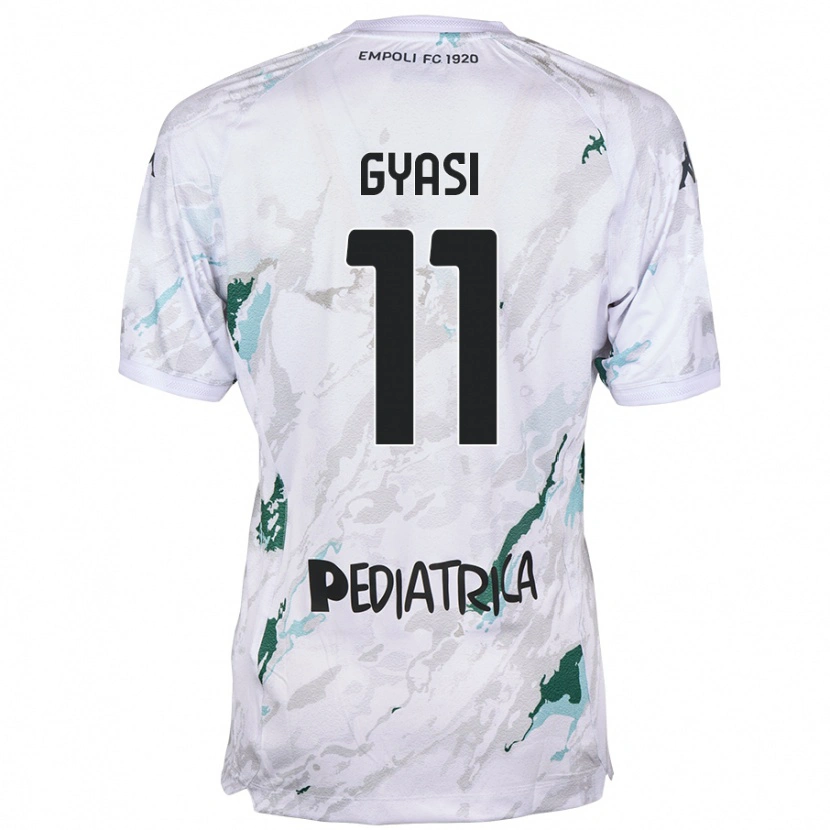 Danxen Mænd Emmanuel Gyasi #11 Grå Udebane Spillertrøjer 2024/25 Trøje T-Shirt
