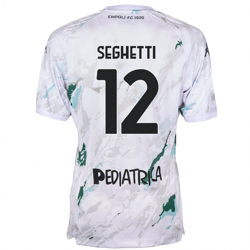 Danxen Mænd Jacopo Seghetti #12 Grå Udebane Spillertrøjer 2024/25 Trøje T-Shirt