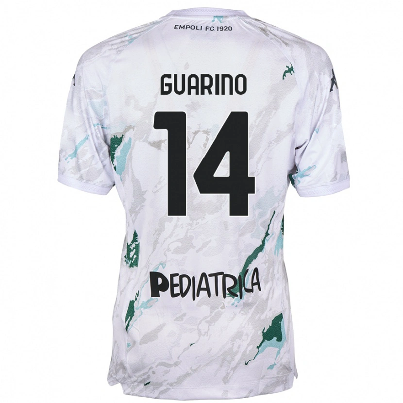 Danxen Mænd Gabriele Guarino #14 Grå Udebane Spillertrøjer 2024/25 Trøje T-Shirt