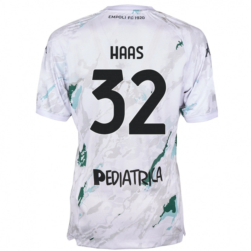 Danxen Mænd Nicolas Haas #32 Grå Udebane Spillertrøjer 2024/25 Trøje T-Shirt