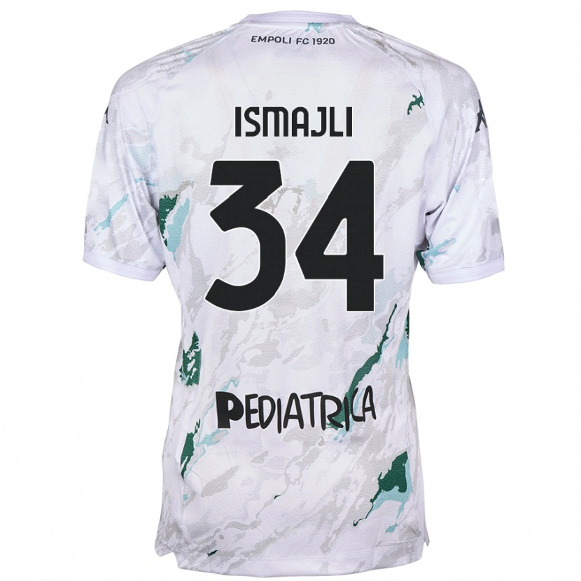 Danxen Mænd Ardian Ismajli #34 Grå Udebane Spillertrøjer 2024/25 Trøje T-Shirt