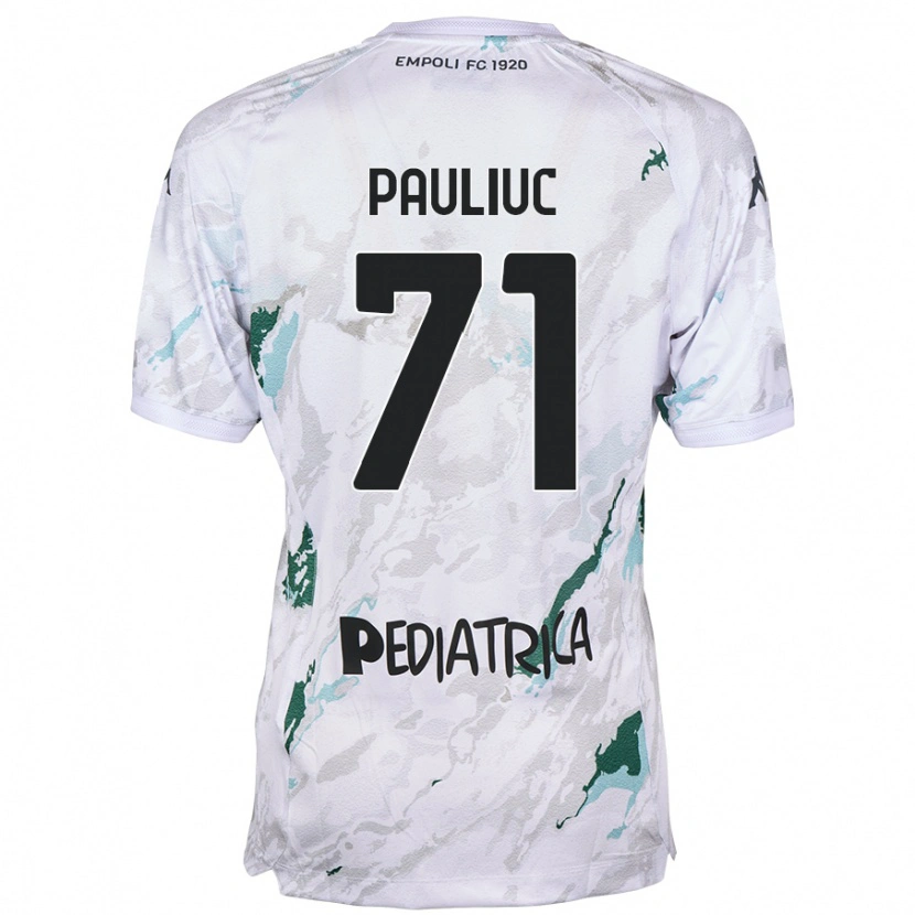 Danxen Mænd Nicolò Pauliuc #71 Grå Udebane Spillertrøjer 2024/25 Trøje T-Shirt