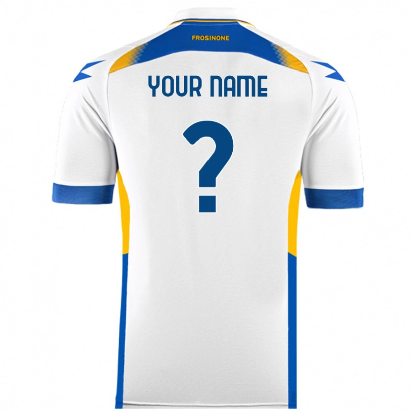 Danxen Mænd Dit Navn #0 Hvid Udebane Spillertrøjer 2024/25 Trøje T-Shirt