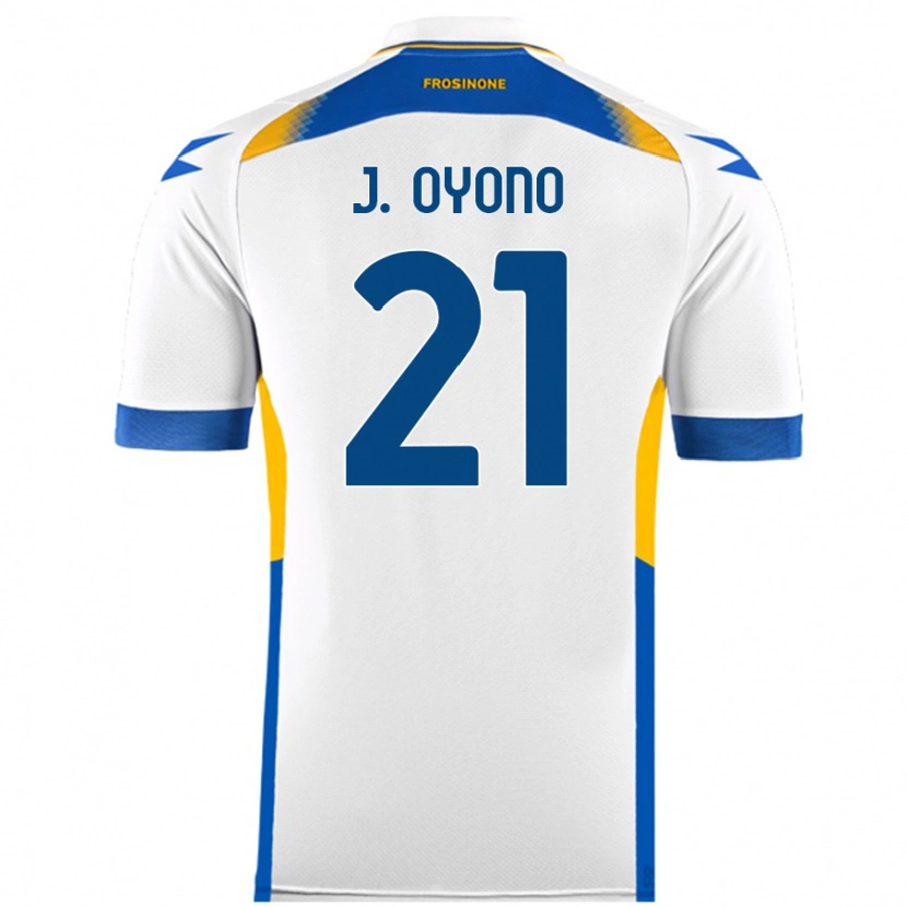 Danxen Mænd Jérémy Oyono #21 Hvid Udebane Spillertrøjer 2024/25 Trøje T-Shirt