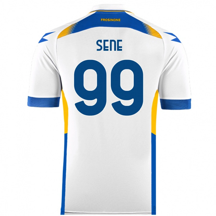 Danxen Mænd Fallou Sene #99 Hvid Udebane Spillertrøjer 2024/25 Trøje T-Shirt