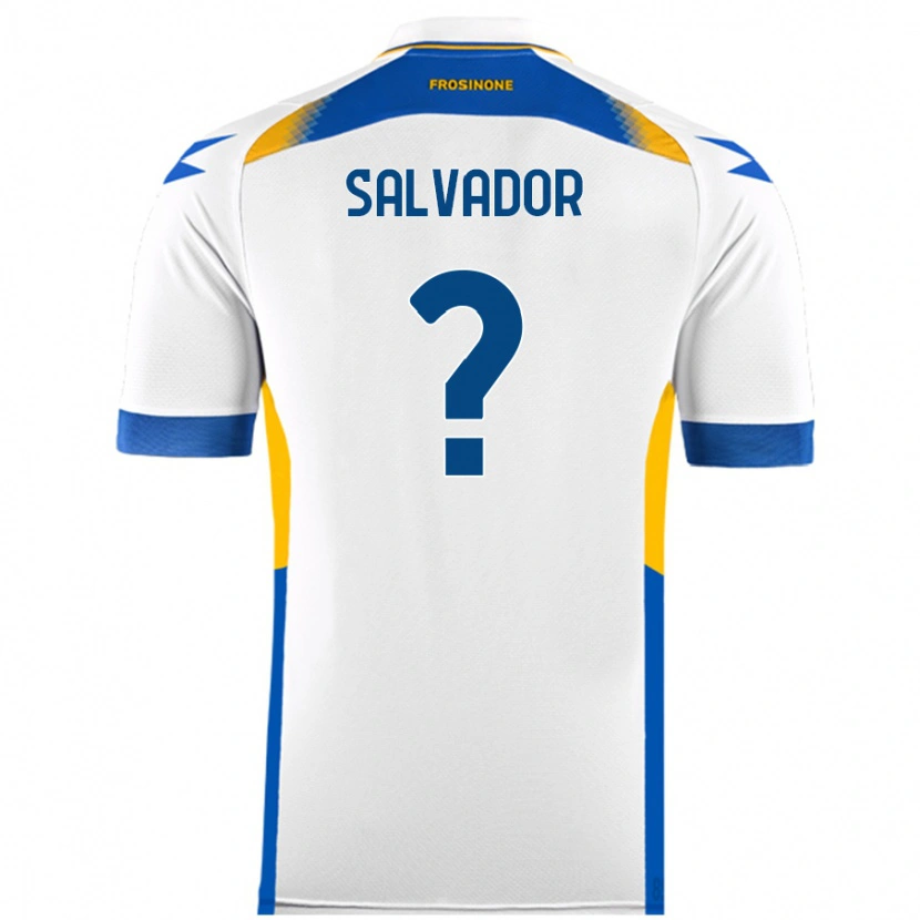 Danxen Mænd Edoardo Salvador #0 Hvid Udebane Spillertrøjer 2024/25 Trøje T-Shirt