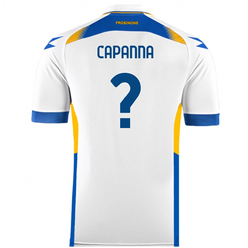 Danxen Mænd Tommaso Capanna #0 Hvid Udebane Spillertrøjer 2024/25 Trøje T-Shirt