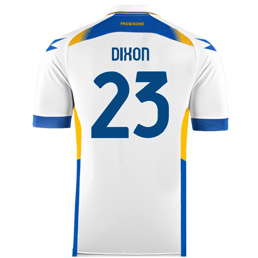 Danxen Mænd Damar Dixon #23 Hvid Udebane Spillertrøjer 2024/25 Trøje T-Shirt