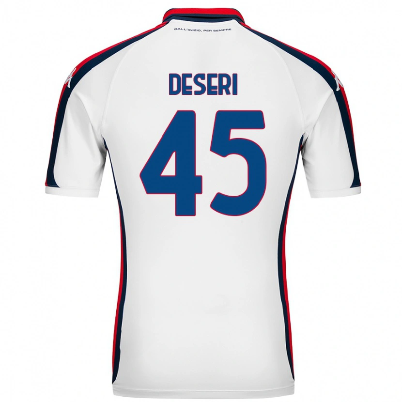 Danxen Mænd Gracien Deseri #45 Hvid Udebane Spillertrøjer 2024/25 Trøje T-Shirt