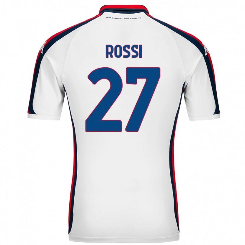 Danxen Mænd Lucrezia Rossi #27 Hvid Udebane Spillertrøjer 2024/25 Trøje T-Shirt