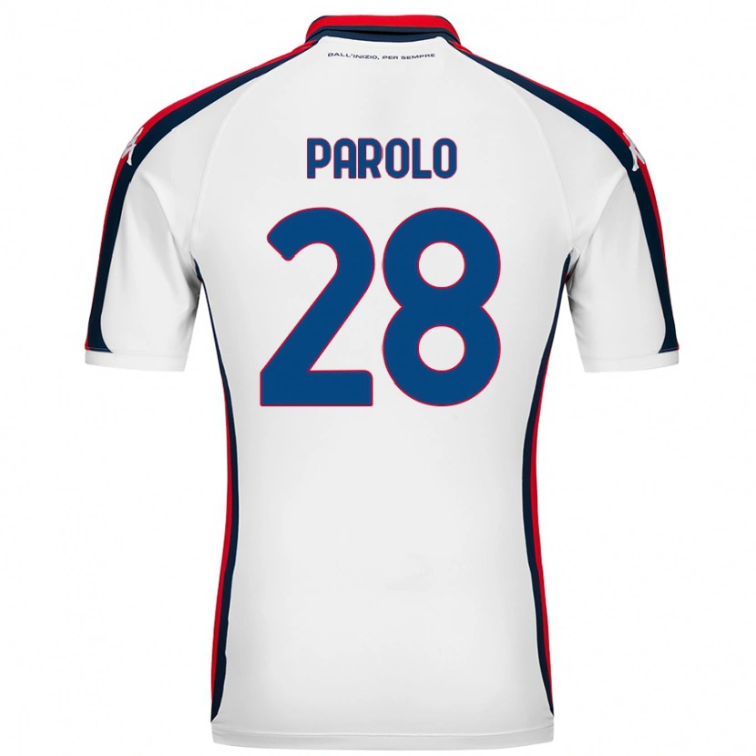 Danxen Mænd Lucrezia Parolo #28 Hvid Udebane Spillertrøjer 2024/25 Trøje T-Shirt