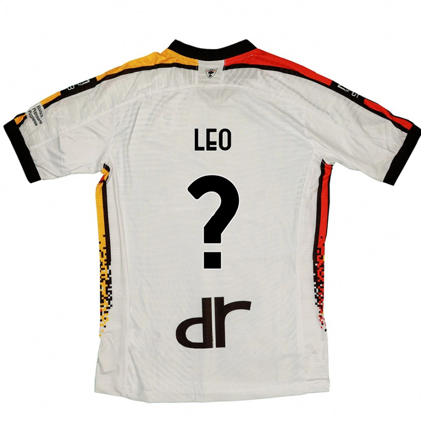Danxen Mænd Giulio Leo #0 Hvid Sort Udebane Spillertrøjer 2024/25 Trøje T-Shirt