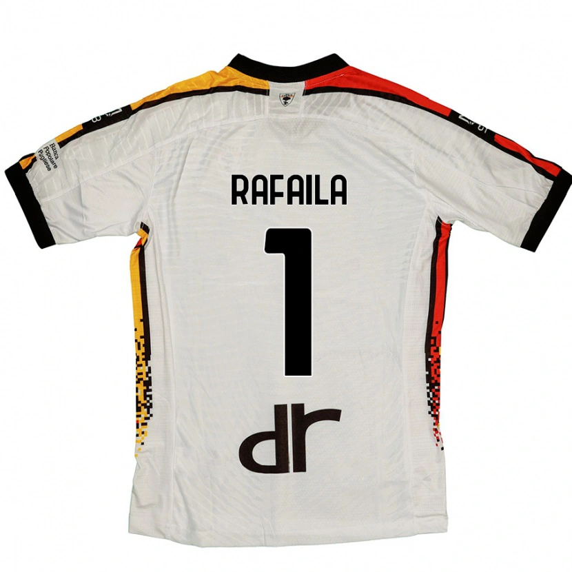 Danxen Mænd Vlad Răfăilă #1 Hvid Sort Udebane Spillertrøjer 2024/25 Trøje T-Shirt