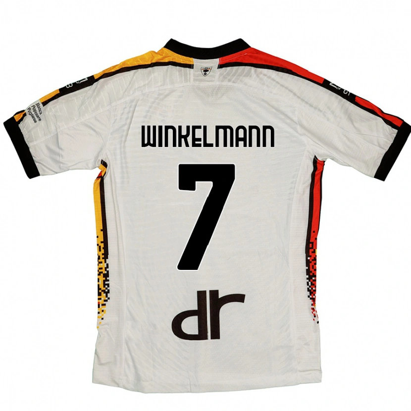 Danxen Mænd Till Winkelmann #7 Hvid Sort Udebane Spillertrøjer 2024/25 Trøje T-Shirt