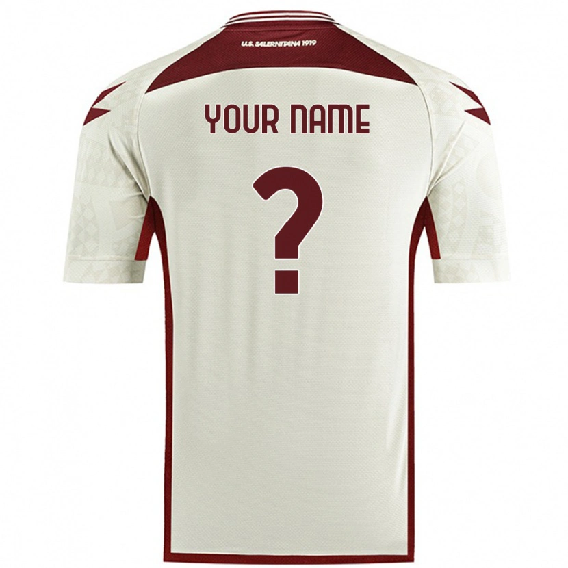 Danxen Mænd Dit Navn #0 Creme Farve Udebane Spillertrøjer 2024/25 Trøje T-Shirt