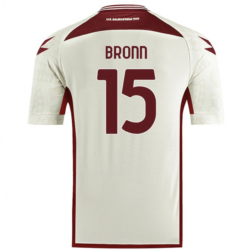 Danxen Mænd Dylan Bronn #15 Creme Farve Udebane Spillertrøjer 2024/25 Trøje T-Shirt