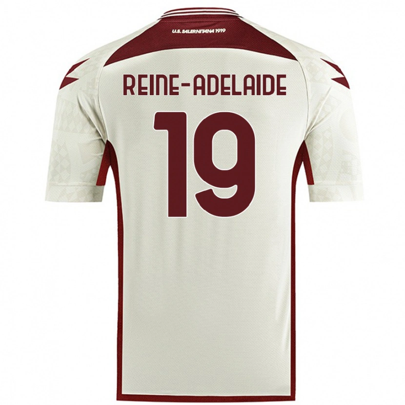 Danxen Mænd Jeff Reine-Adélaïde #19 Creme Farve Udebane Spillertrøjer 2024/25 Trøje T-Shirt