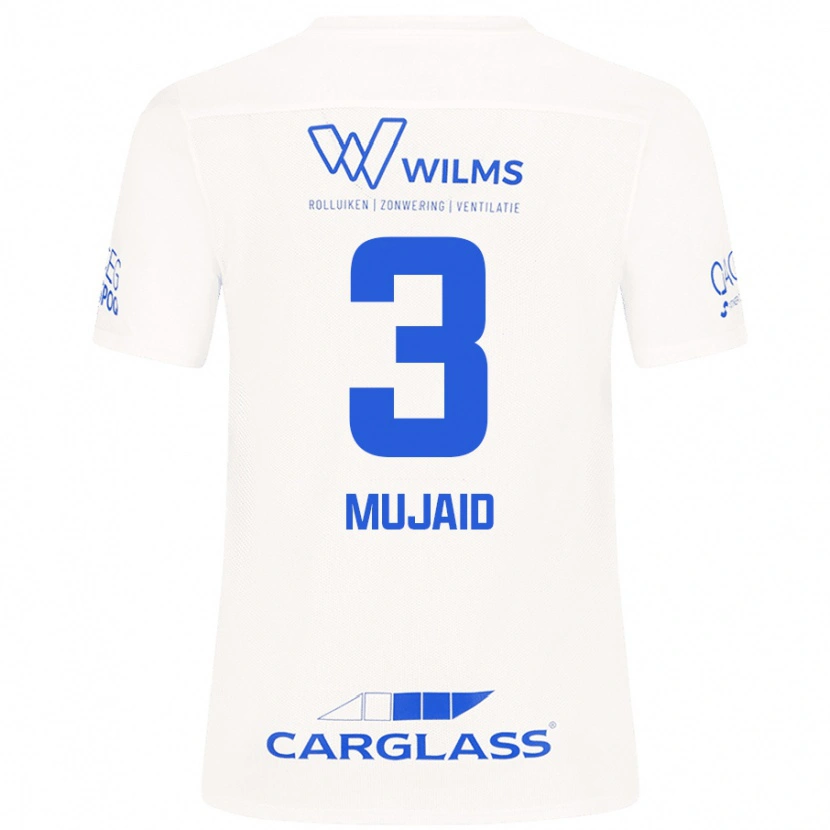 Danxen Mænd Mujaid Sadick #3 Hvid Udebane Spillertrøjer 2024/25 Trøje T-Shirt