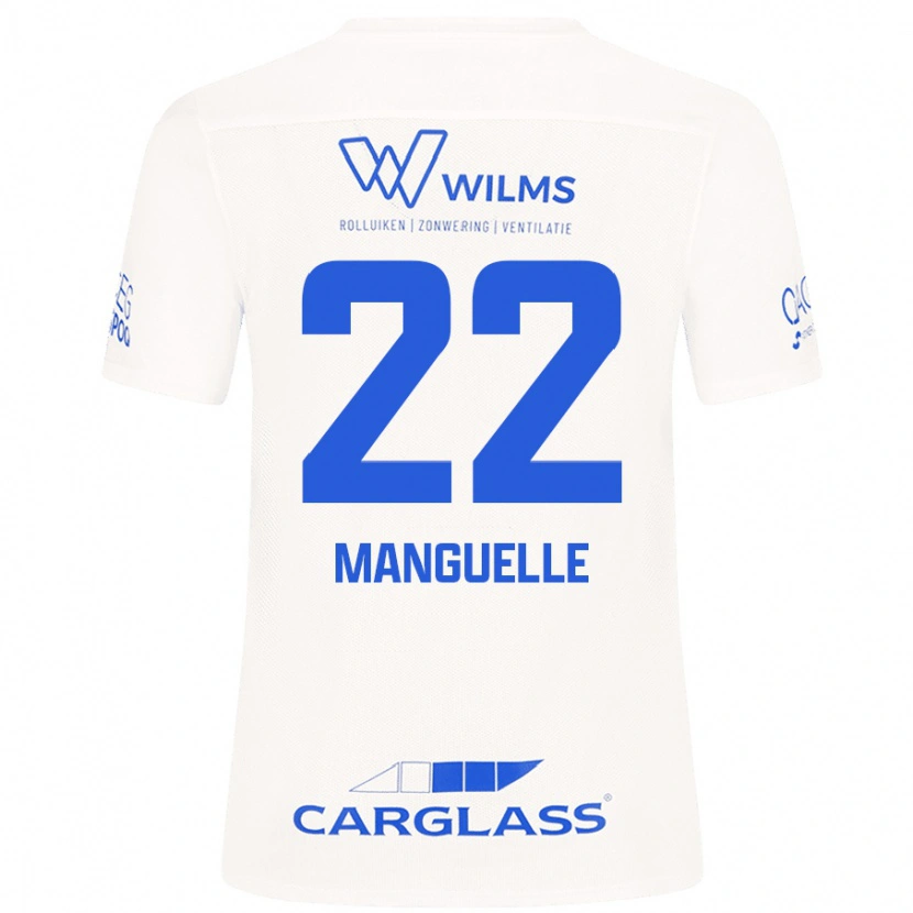 Danxen Mænd Brad Manguelle #22 Hvid Udebane Spillertrøjer 2024/25 Trøje T-Shirt