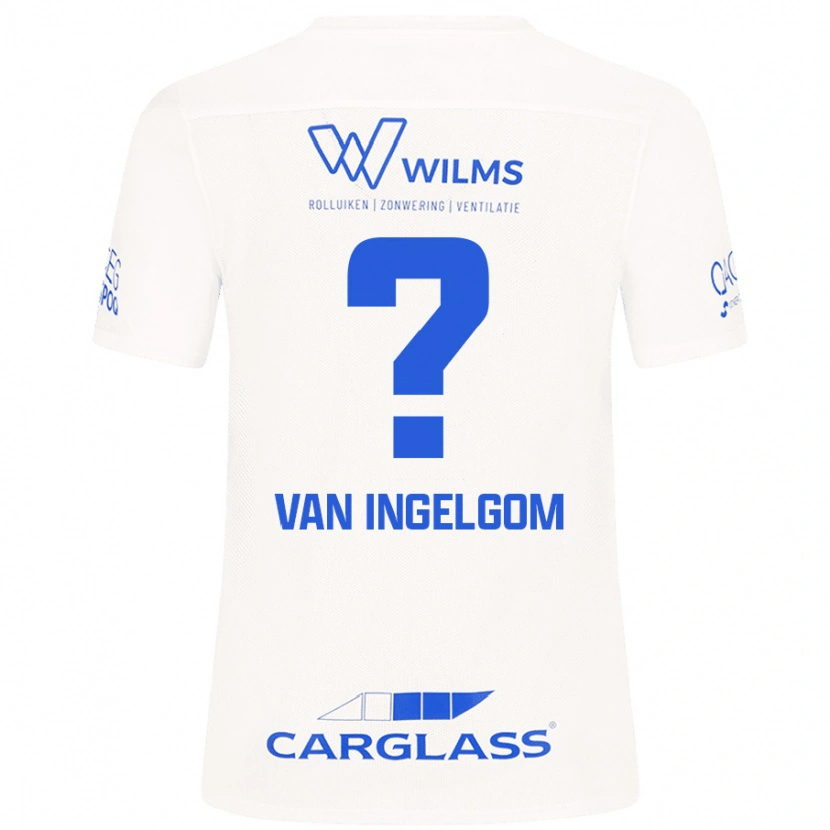 Danxen Mænd Tijn Van Ingelgom #0 Hvid Udebane Spillertrøjer 2024/25 Trøje T-Shirt