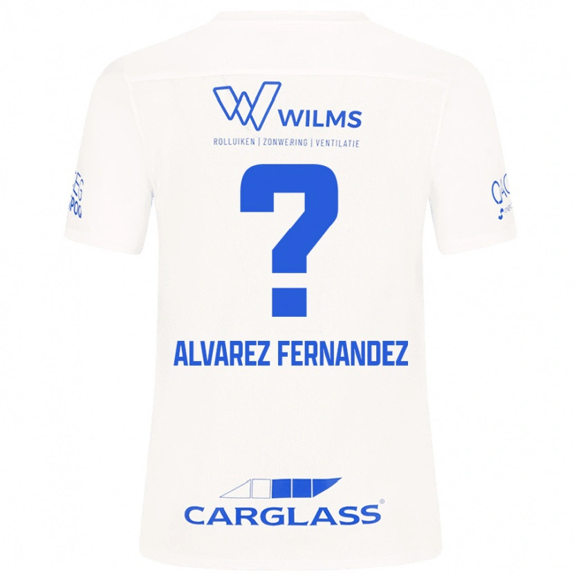 Danxen Mænd Loïc Alvarez Fernandez #0 Hvid Udebane Spillertrøjer 2024/25 Trøje T-Shirt