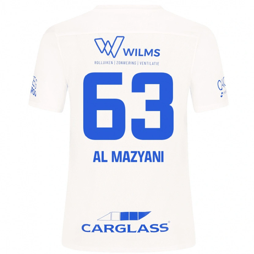 Danxen Mænd Faissal Al Mazyani #63 Hvid Udebane Spillertrøjer 2024/25 Trøje T-Shirt