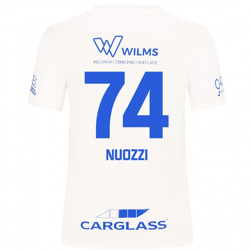 Danxen Mænd Cédric Nuozzi #74 Hvid Udebane Spillertrøjer 2024/25 Trøje T-Shirt