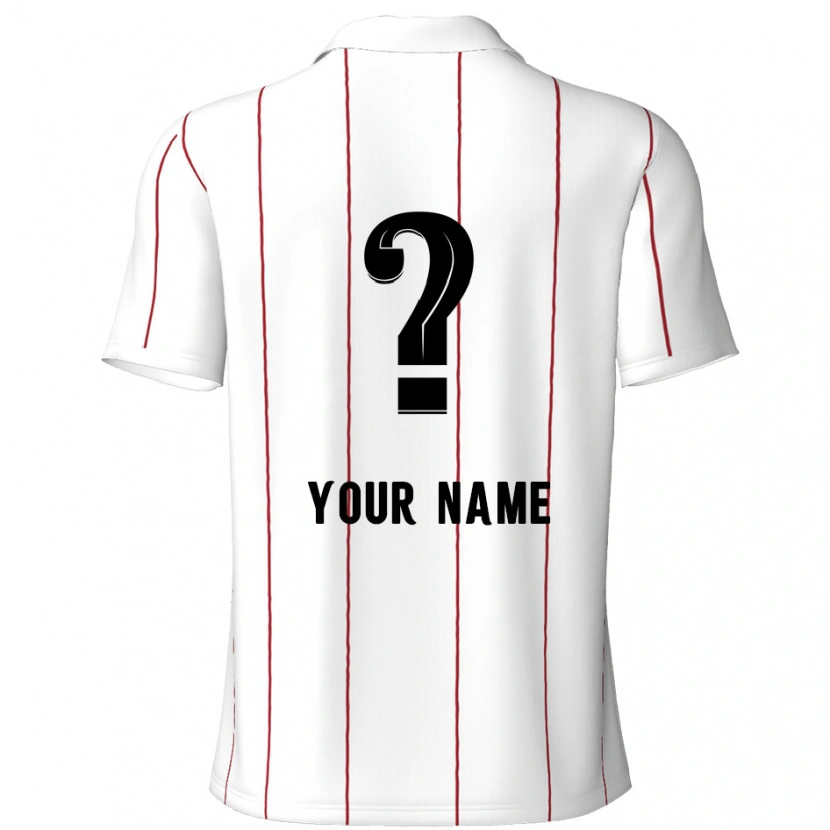 Danxen Mænd Dit Navn #0 Hvid Sort Udebane Spillertrøjer 2024/25 Trøje T-Shirt