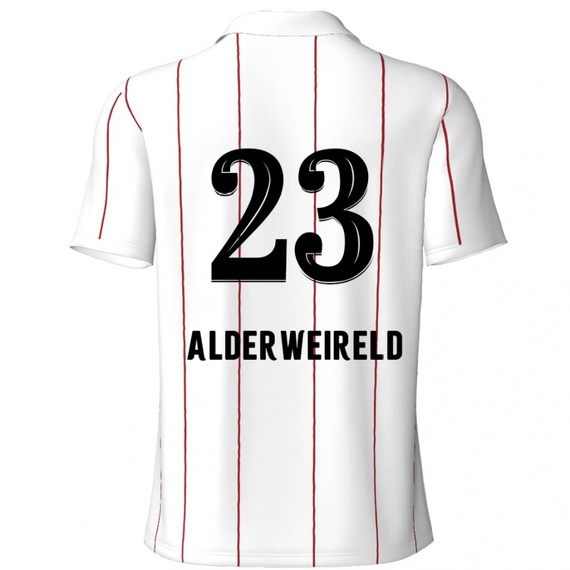 Danxen Mænd Toby Alderweireld #23 Hvid Sort Udebane Spillertrøjer 2024/25 Trøje T-Shirt