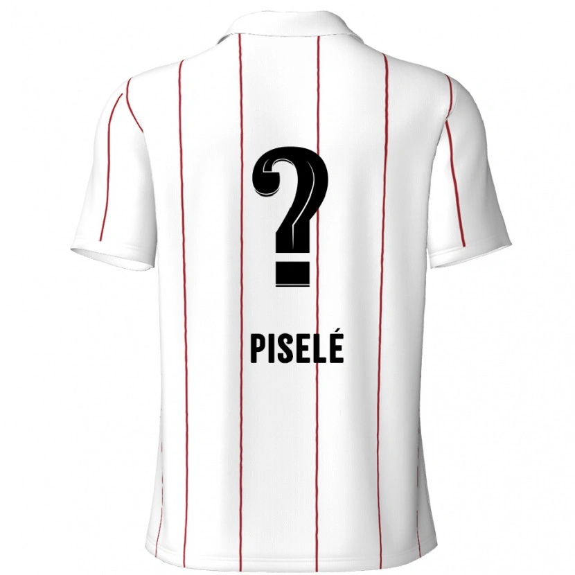 Danxen Mænd Lowie Piselé #0 Hvid Sort Udebane Spillertrøjer 2024/25 Trøje T-Shirt