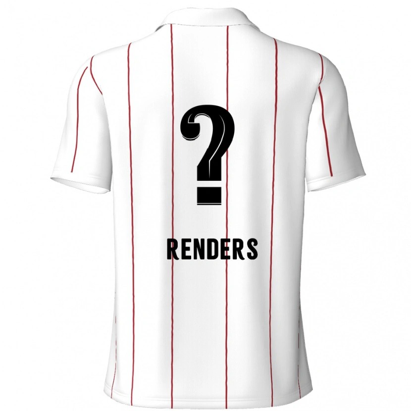Danxen Mænd Semm Renders #0 Hvid Sort Udebane Spillertrøjer 2024/25 Trøje T-Shirt