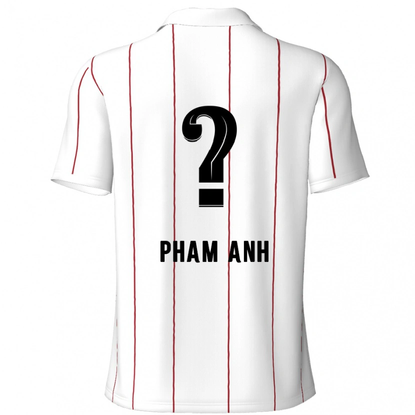 Danxen Mænd Khoi Pham Anh #0 Hvid Sort Udebane Spillertrøjer 2024/25 Trøje T-Shirt