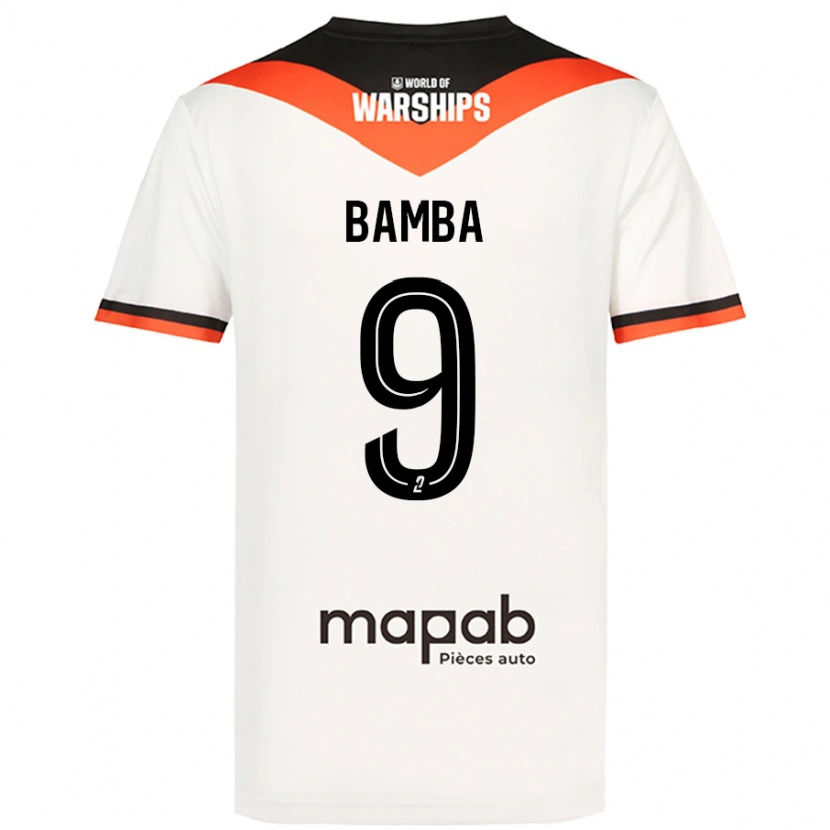 Danxen Mænd Mohamed Bamba #9 Hvid Udebane Spillertrøjer 2024/25 Trøje T-Shirt