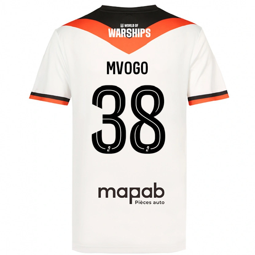Danxen Mænd Yvon Mvogo #38 Hvid Udebane Spillertrøjer 2024/25 Trøje T-Shirt
