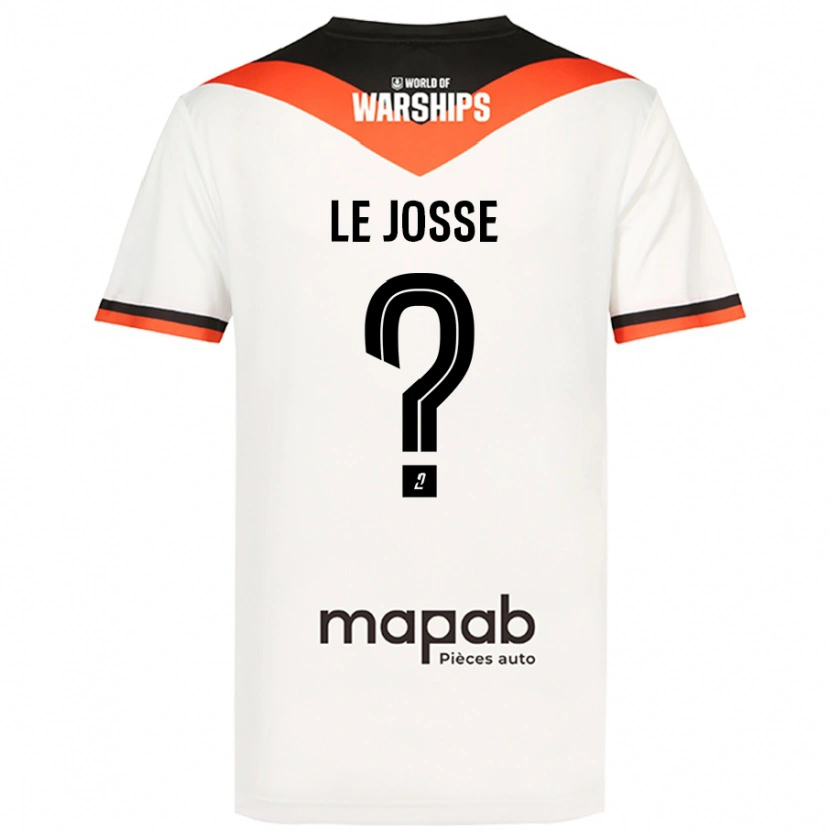Danxen Mænd Ewen Le Josse #0 Hvid Udebane Spillertrøjer 2024/25 Trøje T-Shirt