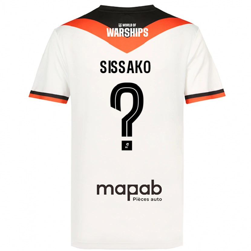 Danxen Mænd Mohamed Sissako #0 Hvid Udebane Spillertrøjer 2024/25 Trøje T-Shirt