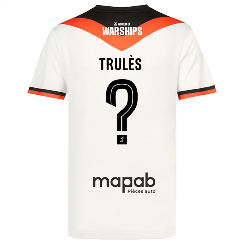 Danxen Mænd Rayann Trulès #0 Hvid Udebane Spillertrøjer 2024/25 Trøje T-Shirt