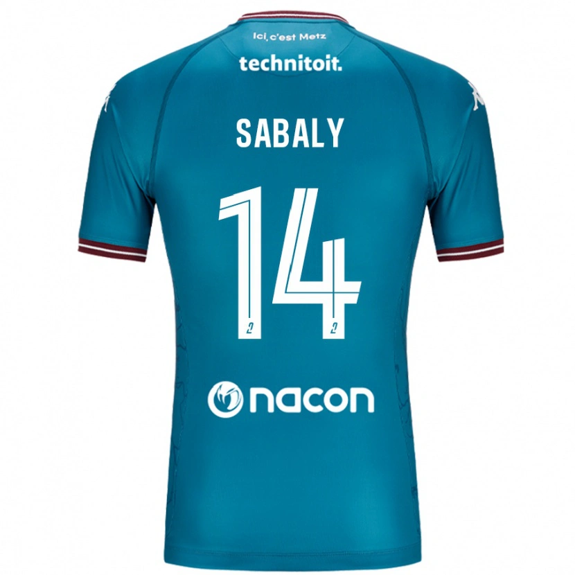 Danxen Mænd Cheikh Sabaly #14 Bleu Benzin Udebane Spillertrøjer 2024/25 Trøje T-Shirt