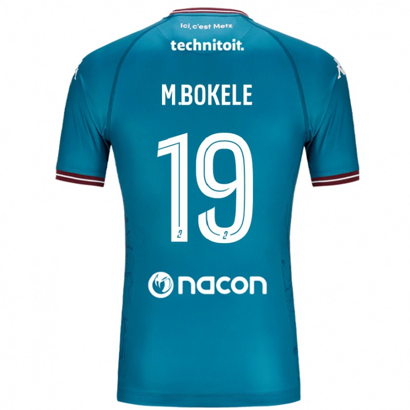Danxen Mænd Morgan Bokele #19 Bleu Benzin Udebane Spillertrøjer 2024/25 Trøje T-Shirt