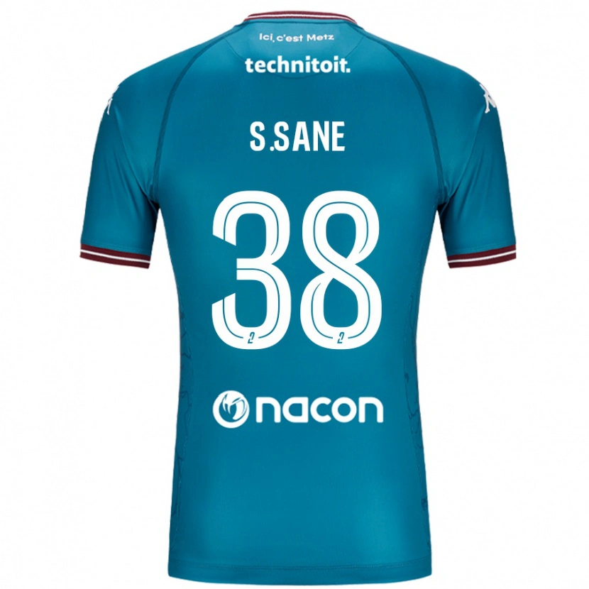 Danxen Mænd Sadibou Sané #38 Bleu Benzin Udebane Spillertrøjer 2024/25 Trøje T-Shirt